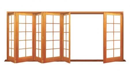 10 light: six door bifold - 5 one way + 1 flapper