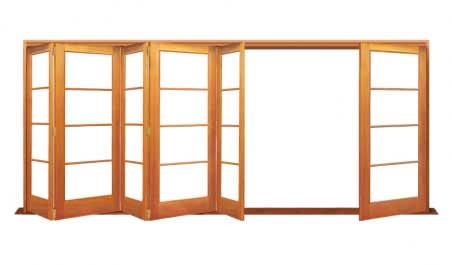 4 light: six door bifold - 5 one way + 1 flapper