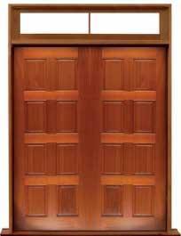 8 panel: double door +  two sidelights