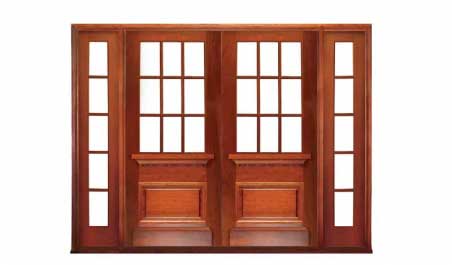 hampshire 9 light: double door +  two sidelights