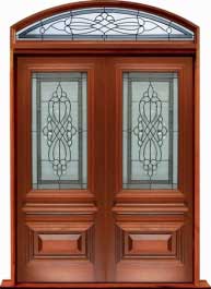 sovereign leadlight: double door