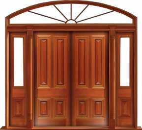 cricket bat: door in frame