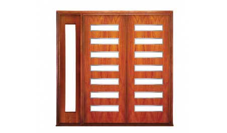 manhattan: double door + sidelight on left