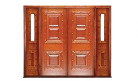 mediterranean: double door +  two sidelights