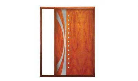 okapi pivot: single door + fixed glass on left