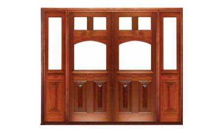 queen anne: double door +  two sidelights