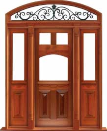 queen anne: door in frame