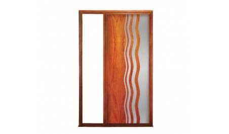 shimmer: single door + fixed glass on left