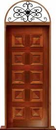 tessellated bat: door in frame