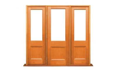 victorian single light: 1 door + 2 fixtures on sides