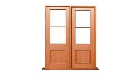 victorian twin light: 1 door + 1 fixture on right