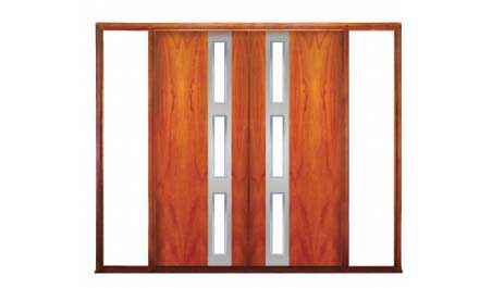 zeta: double door +  two fixed glass